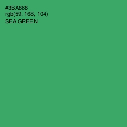 #3BA868 - Sea Green Color Image